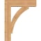 Ekena Millwork Thorton Block Smooth Bracket w/ Offset Brace, Western Red Cedar, 7 1/2"W x 28"D x 36"H BKT0806X28X36THR05SWR - alternate 4